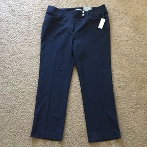 Roz & Ali Navy Blue Dress Pants Size 14 Petite